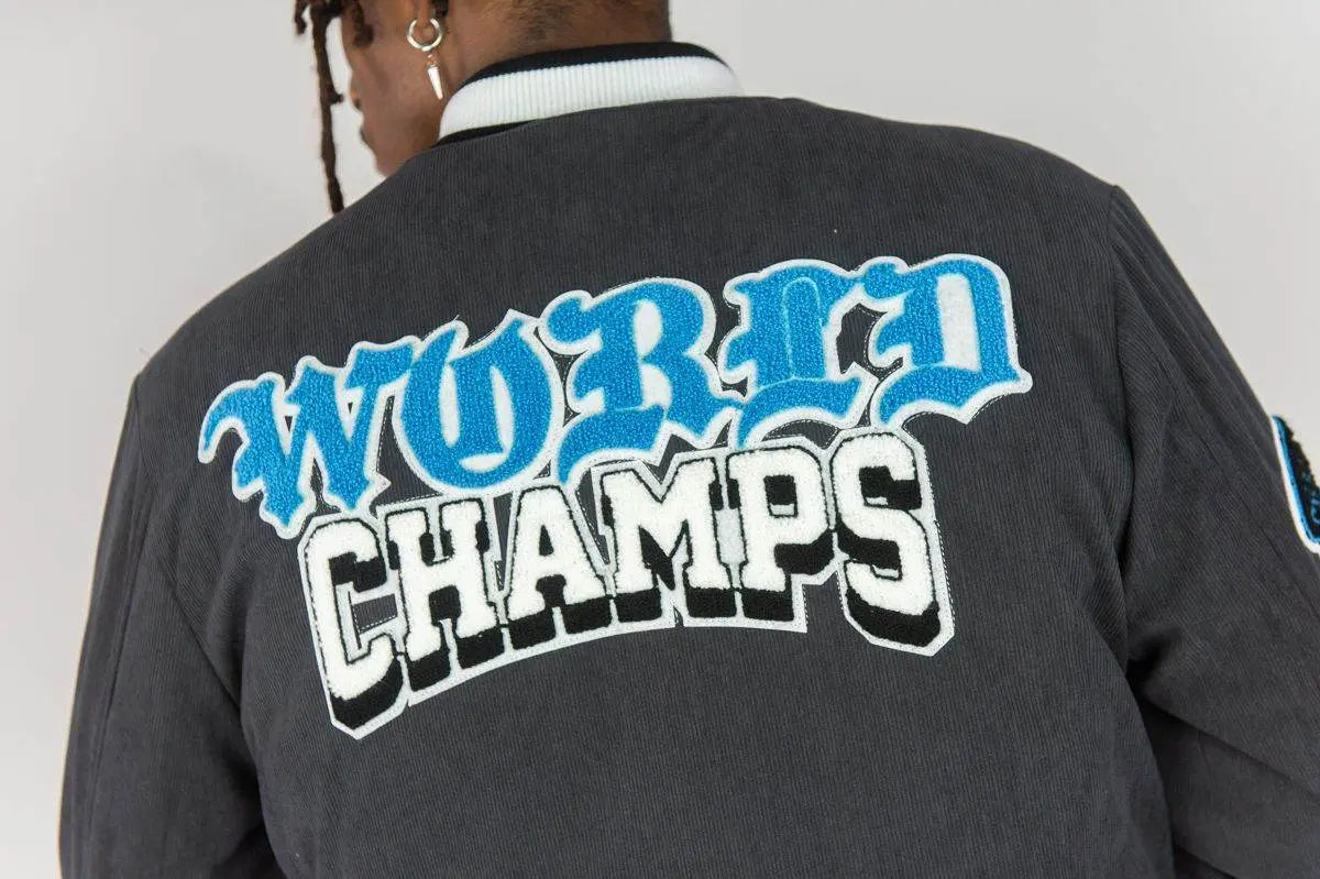 RM World Champs Corduroy Jacket - Dark Grey - BLVD