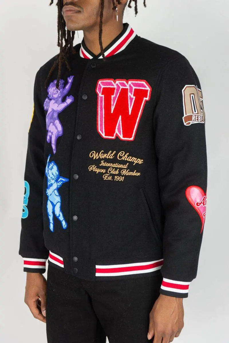 RM Angels Melton Jacket - Black - BLVD