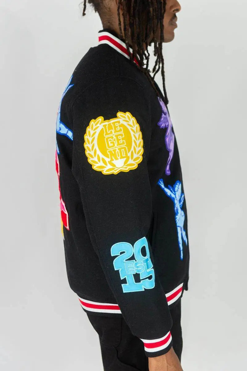RM Angels Melton Jacket - Black - BLVD