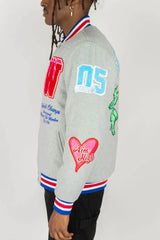 RM Angels Melton Jacket - Heather Grey - BLVD