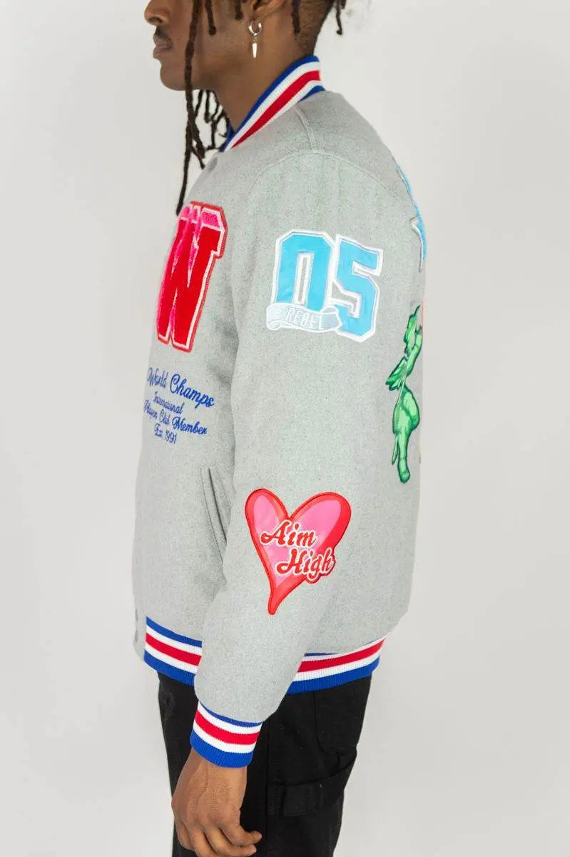 RM Angels Melton Jacket - Heather Grey - BLVD