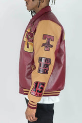 RM Superior Pu Jacket - Burgundy - BLVD