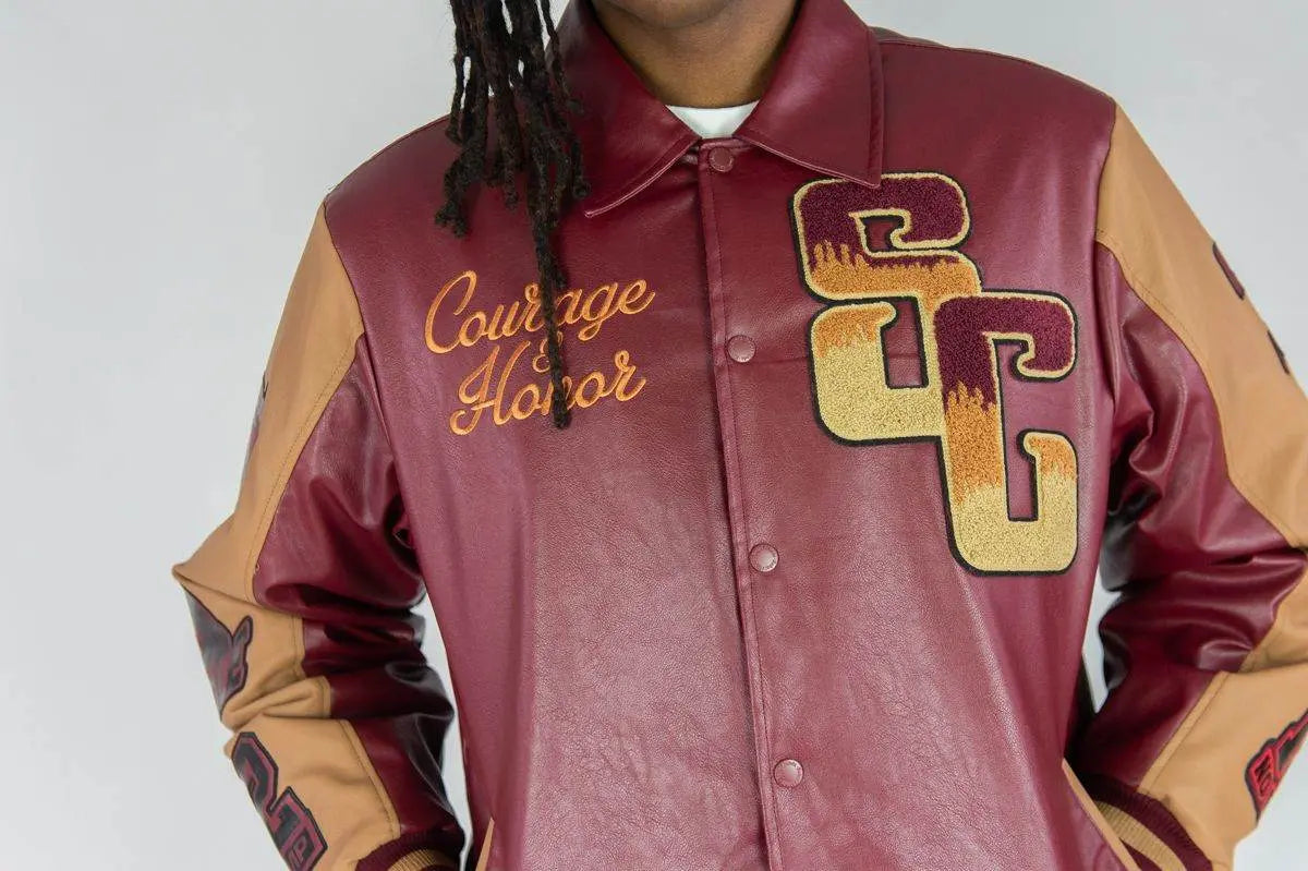RM Superior Pu Jacket - Burgundy - BLVD