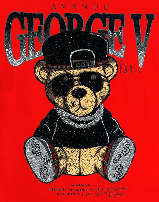 George V - Men Cool Teddy Crewneck - Red - BLVD