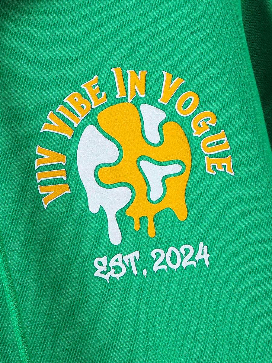 Vibe In Vogue - Motion Men Hoodie - Green / Yellow - BLVD