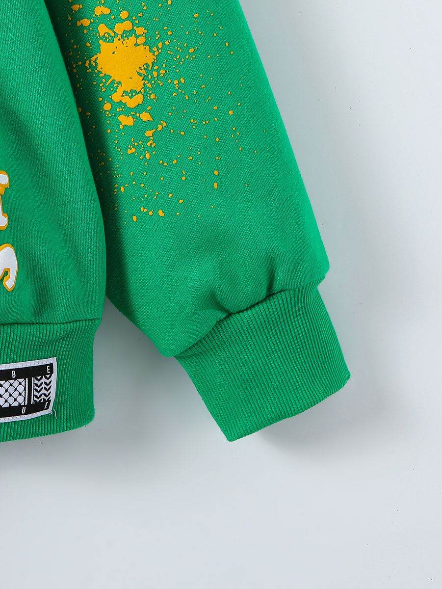 Vibe In Vogue - Motion Men Hoodie - Green / Yellow - BLVD