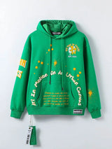 Vibe In Vogue - Motion Men Hoodie - Green / Yellow - BLVD