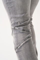 Serenede "NOCTIS" Stacked Jeans - Grey Serenede