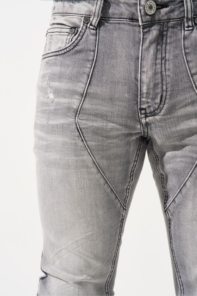 Serenede "NOCTIS" Stacked Jeans - Grey Serenede