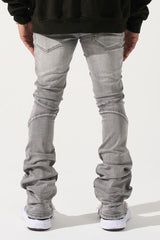 Serenede "NOCTIS" Stacked Jeans - Grey Serenede