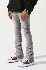 Serenede "NOCTIS" Stacked Jeans - Grey Serenede
