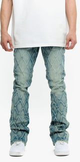 Valabasas "Tire" Stacked Jeans - Lt. Vintage Blue Valabasas