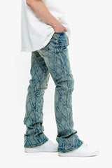 Valabasas "Tire" Stacked Jeans - Lt. Vintage Blue Valabasas