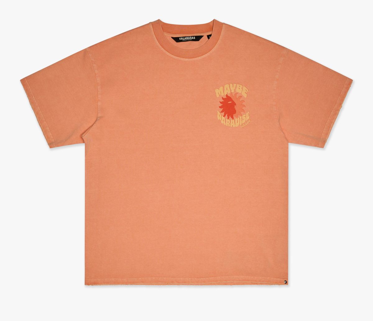 Valabasas -  "Lifes A Beach" Tee - Peach Valabasas
