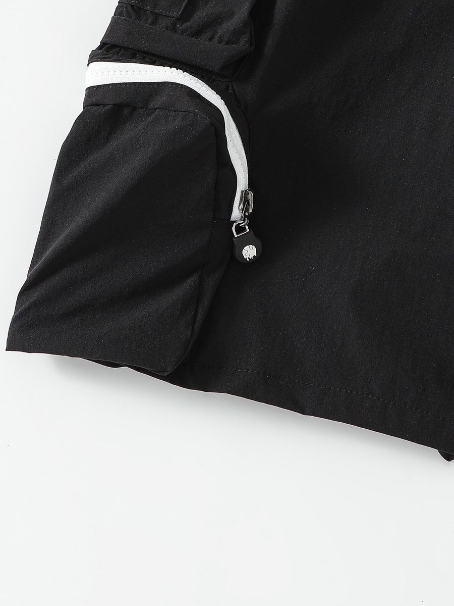 Vibe In Vogue - Men Cargo Shorts - Black