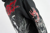 Rm - R.stone - Mad Dog Tapestry Hoodie - Black Rebel Minds