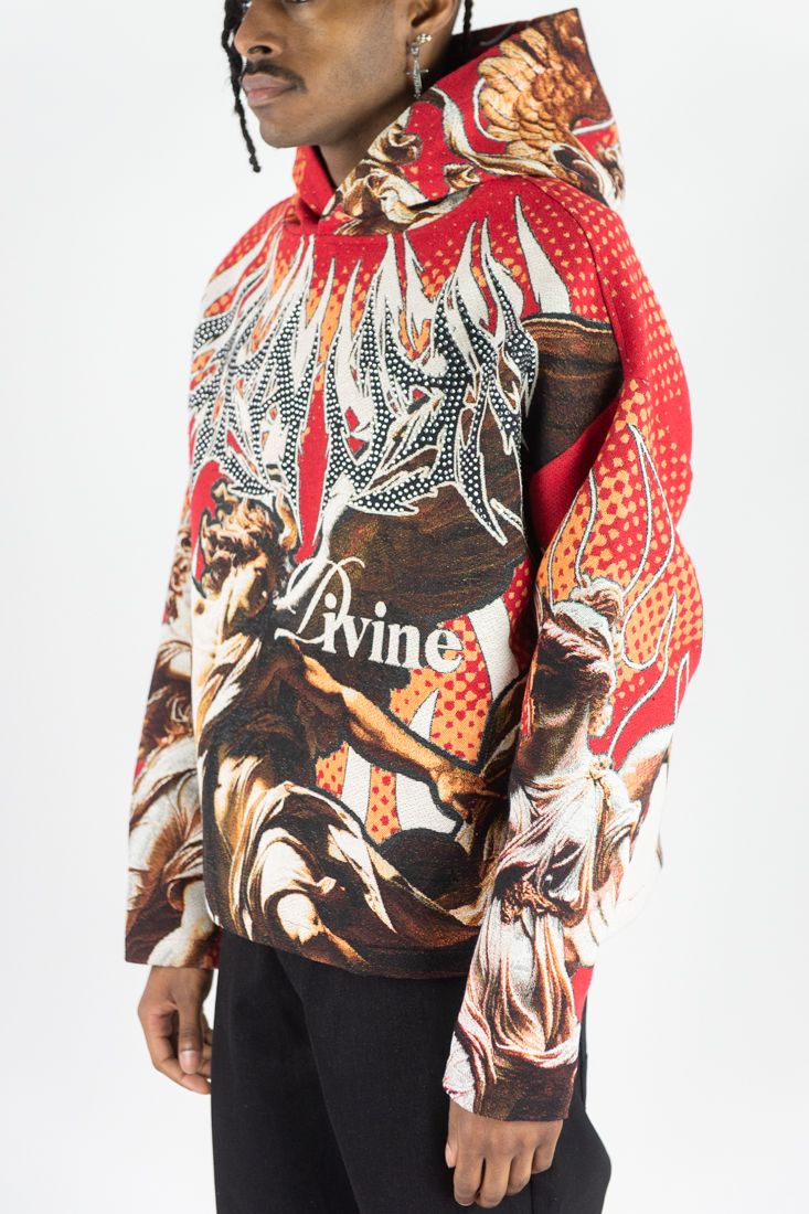 Rm - R.stone - Heaven Tapestry Hoodie - Red