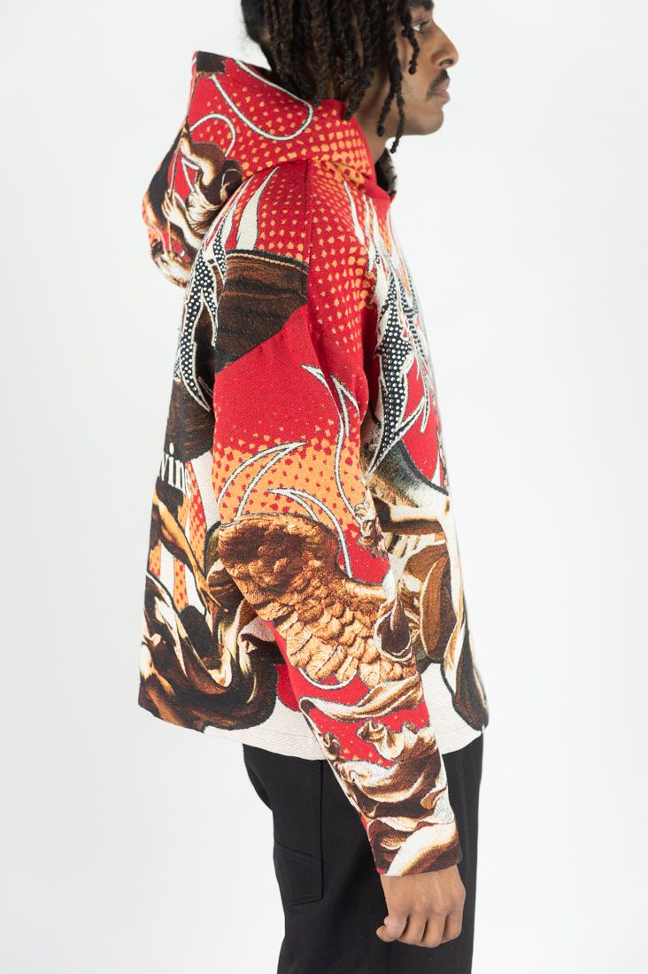 Rm - R.stone - Heaven Tapestry Hoodie - Red