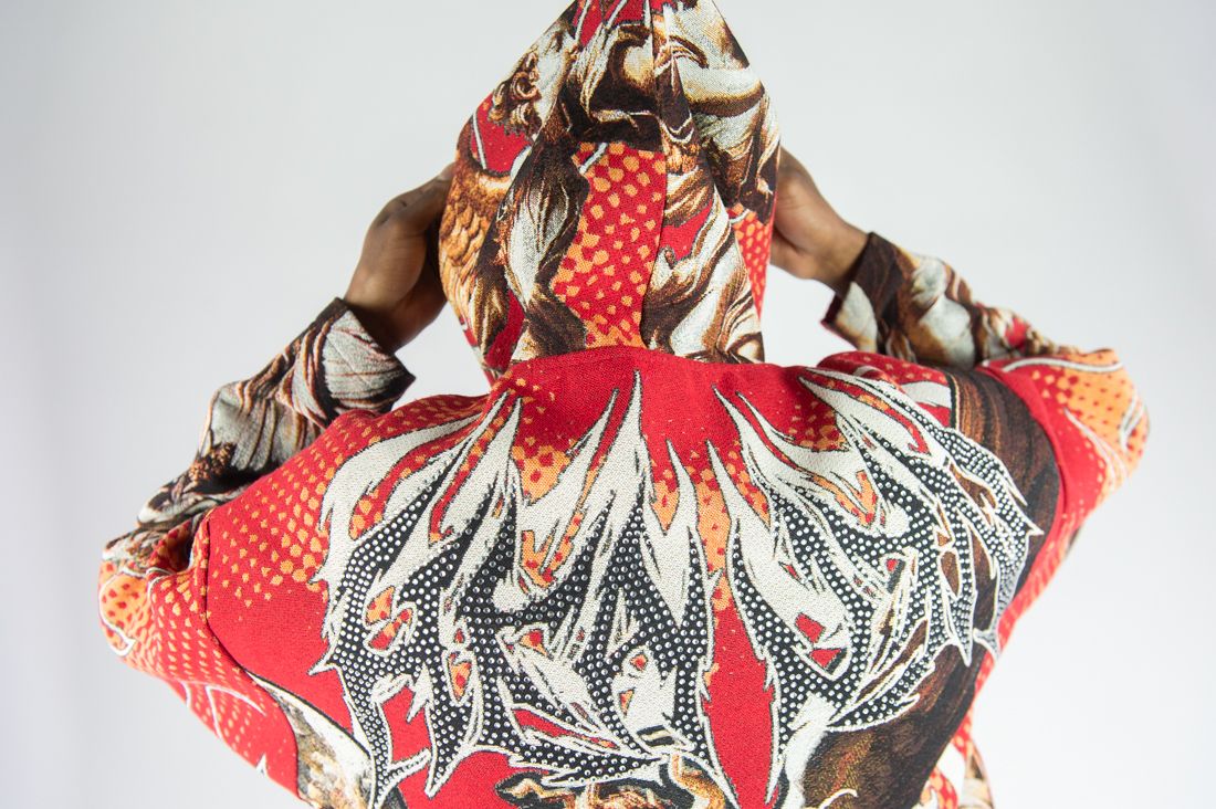 Rm - R.stone - Heaven Tapestry Hoodie - Red