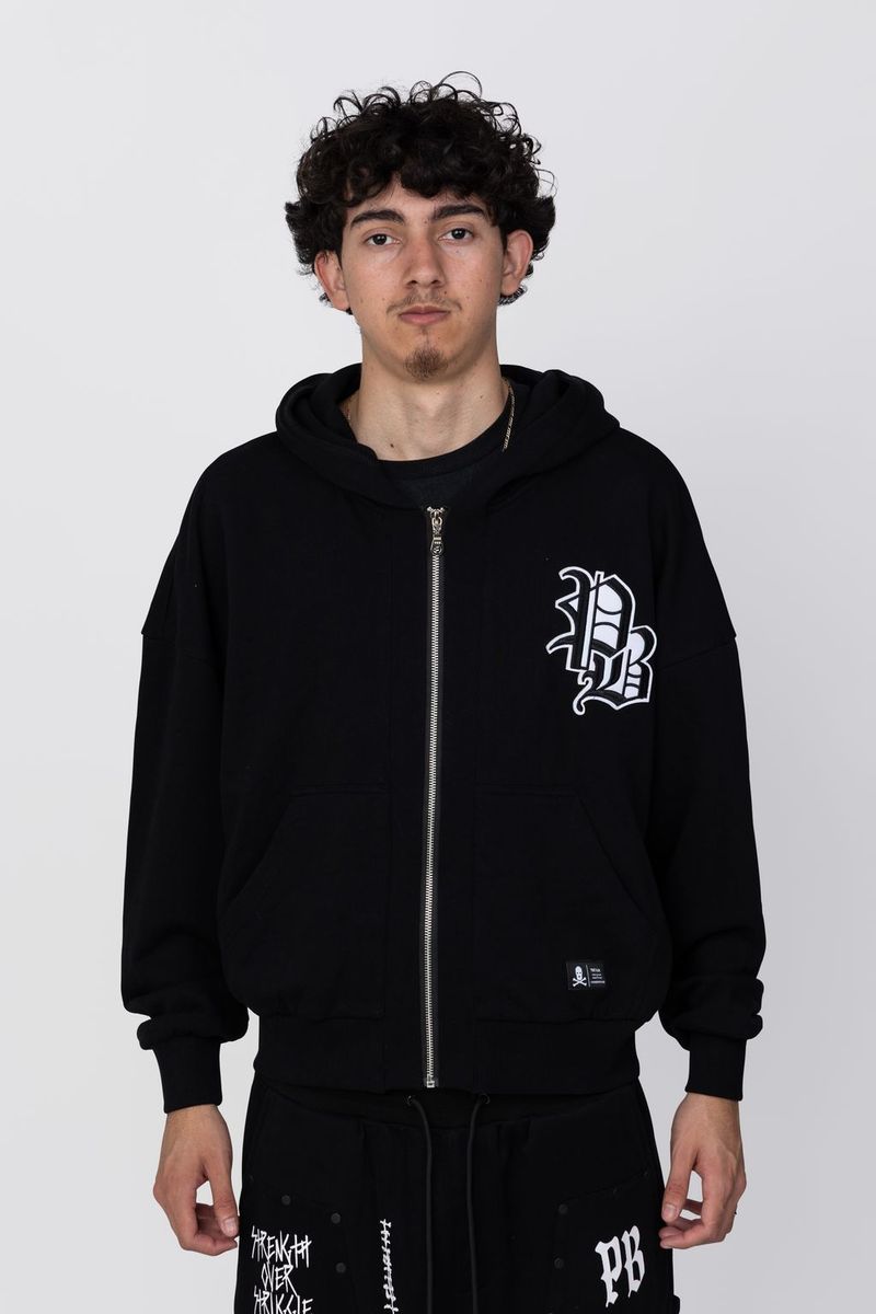 Point Blank - I Rise Zip Up Hoodie - Black POINT BLANK