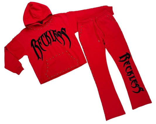 Focus - Men's Reckless Stud Set - Red