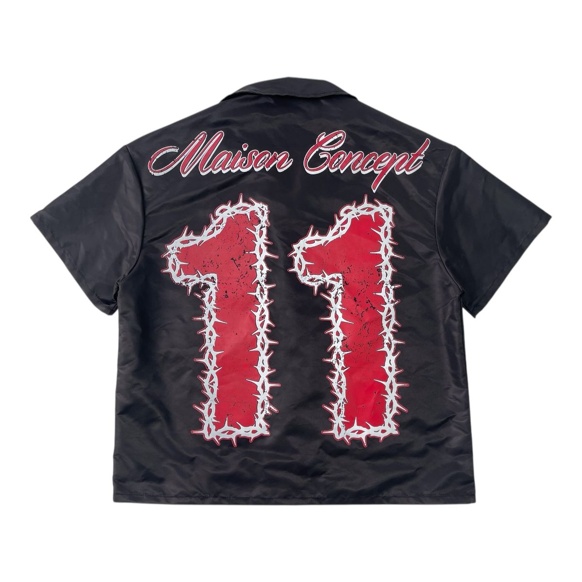 Concept - Maison Concept Shirt & Short  Set - Black Red