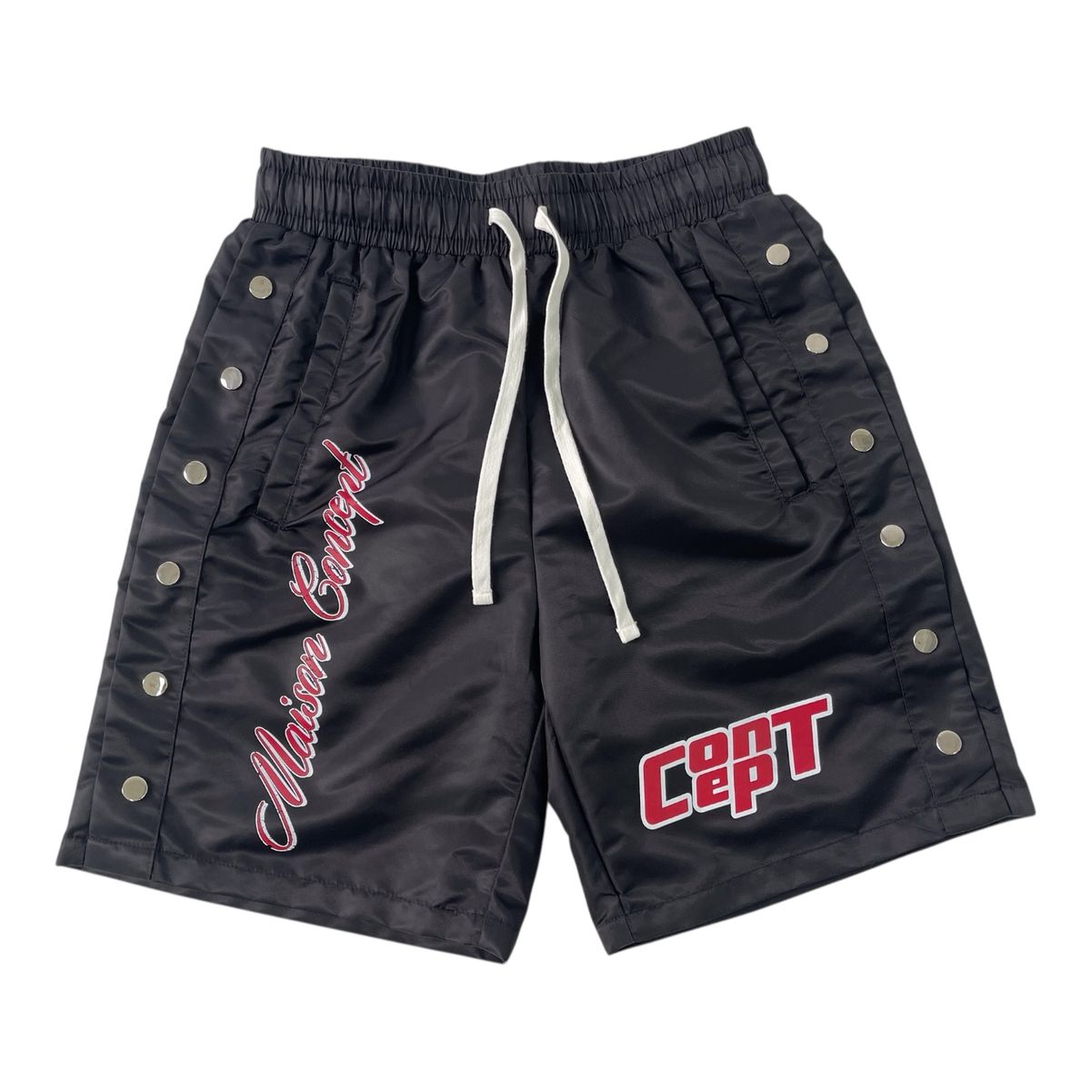 Concept - Maison Concept Shirt & Short  Set - Black Red