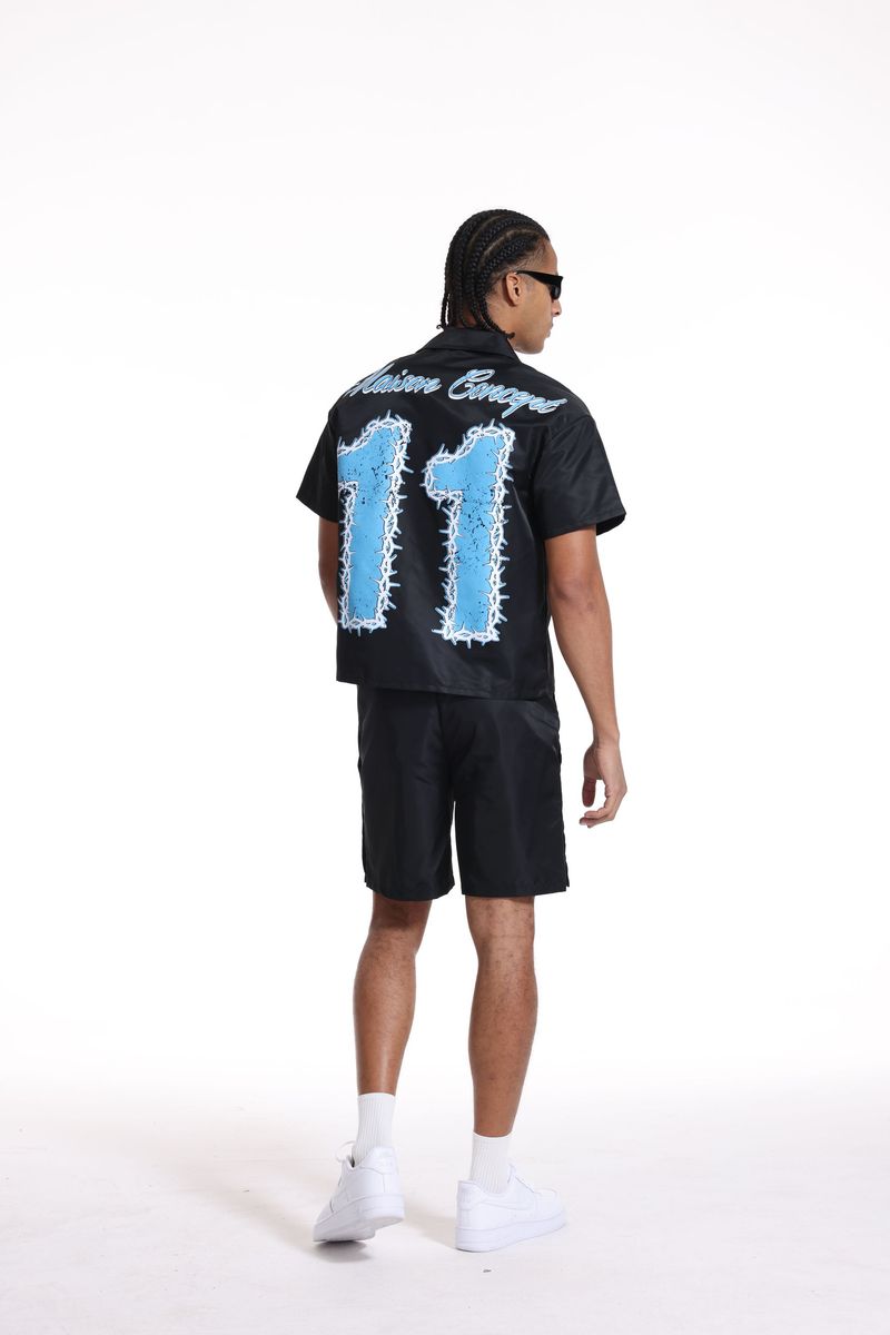 Concept - Maison Concept Shirt & Short  Set - Black Blue