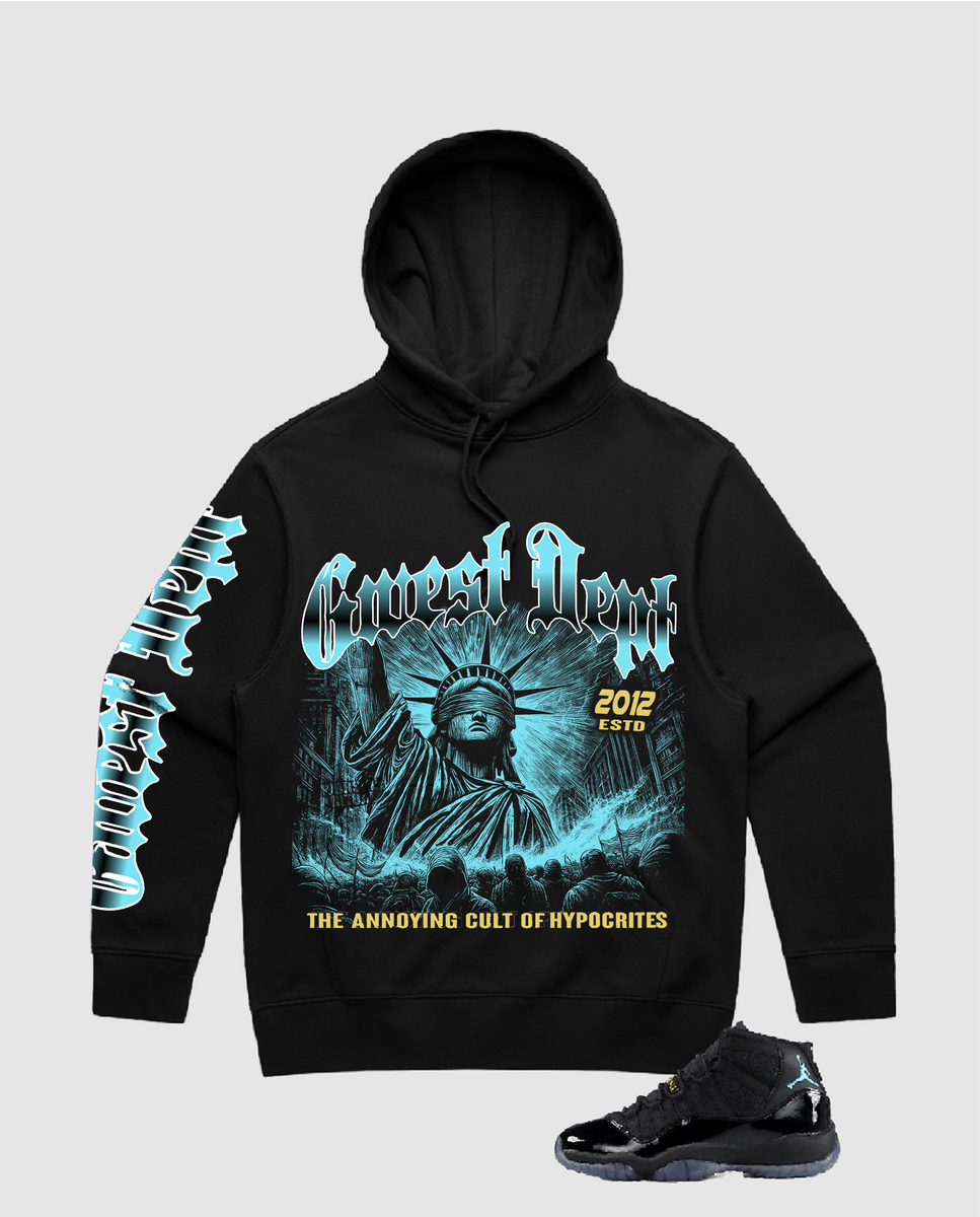 G West - Freedom's Eclips Hoodie - Black G-WEST