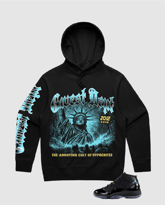 G West - Freedom's Eclips Hoodie - Black G-WEST