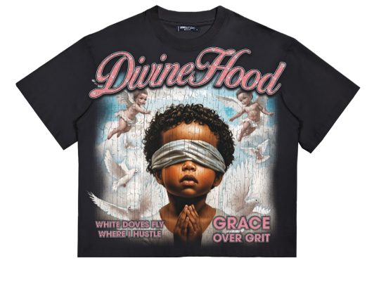 Roku - Divine Hood Boxy Tee - Black