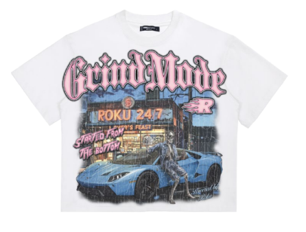Roku - Grind Mode Boxy Tee - White