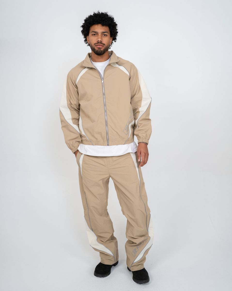 Eptm - Men's Nylon Brumo Jacket & Pants Set - Khaki