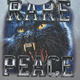 Rare Peace - Black Panther Tee W/ Clear Rhinestones - Grey