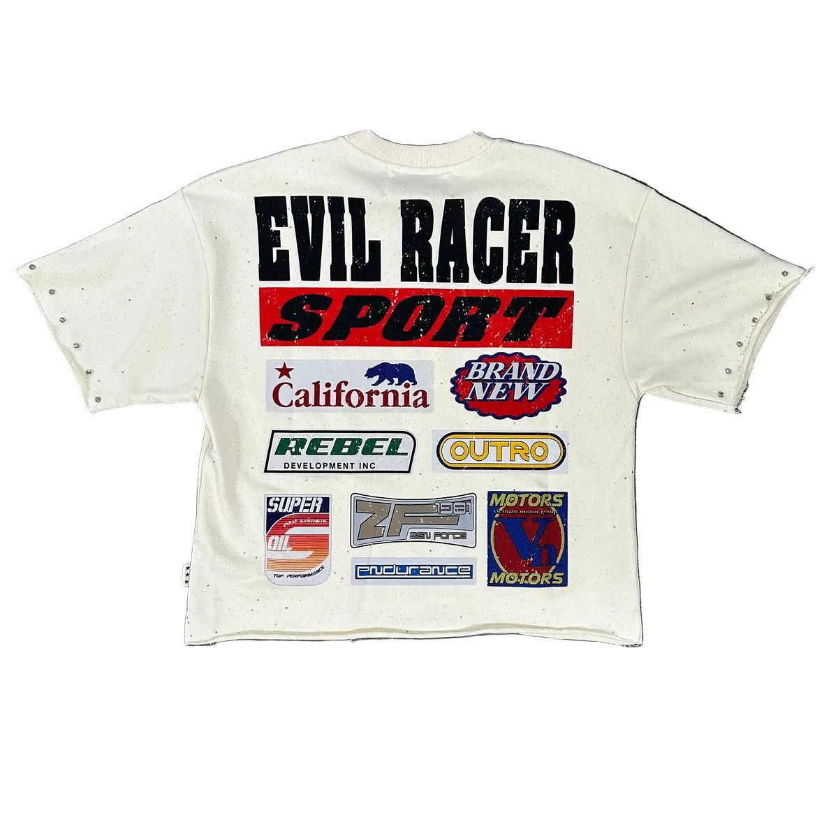 Bkys - Men's "Evil Racer" F-terry Cropped T-shirt