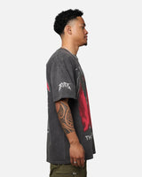 Loiter X The Anti Order Anti Tour Vintage T-Shirt - Black Wash - BLVD