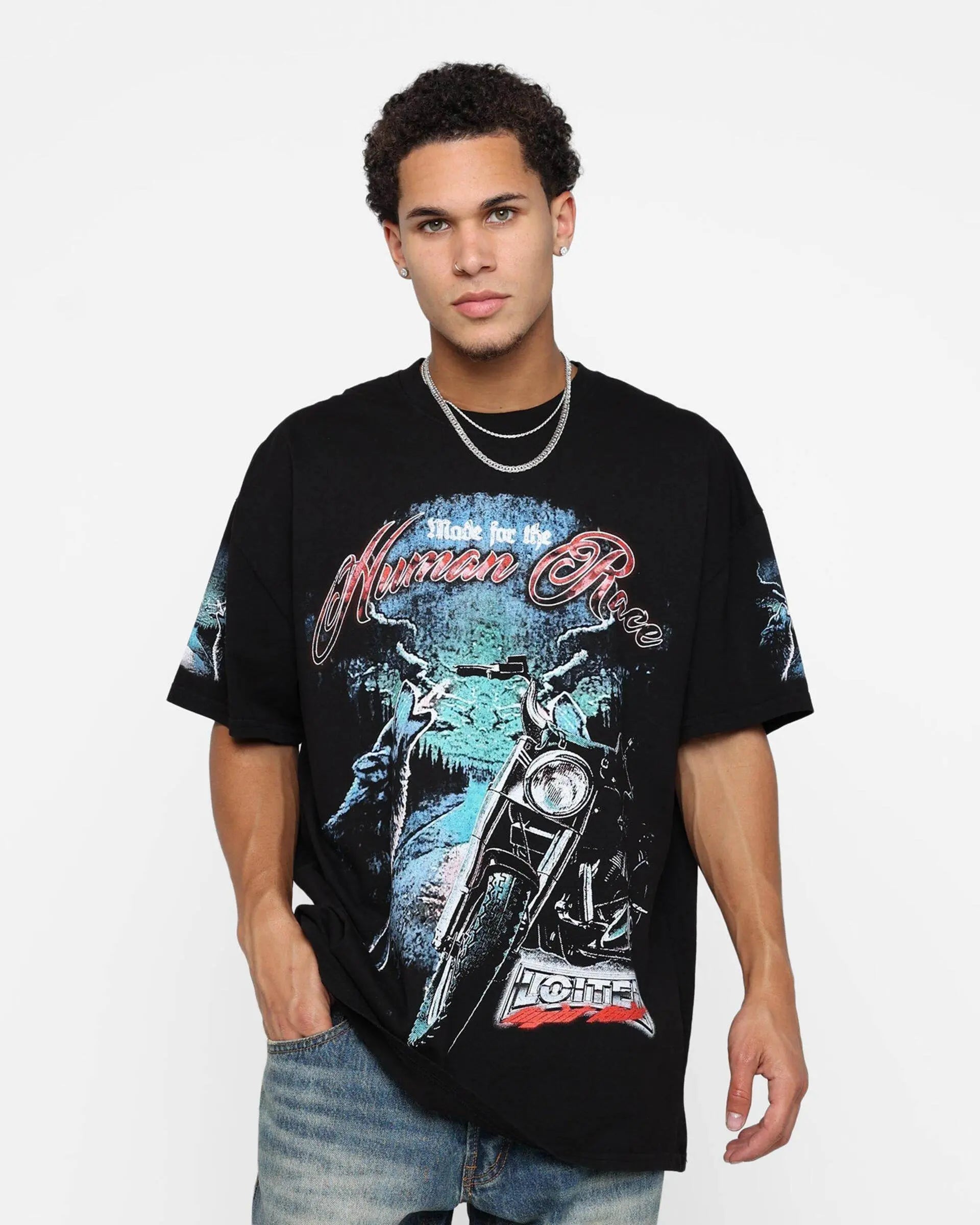 Loiter Midnight Route T-Shirt - Black - BLVD