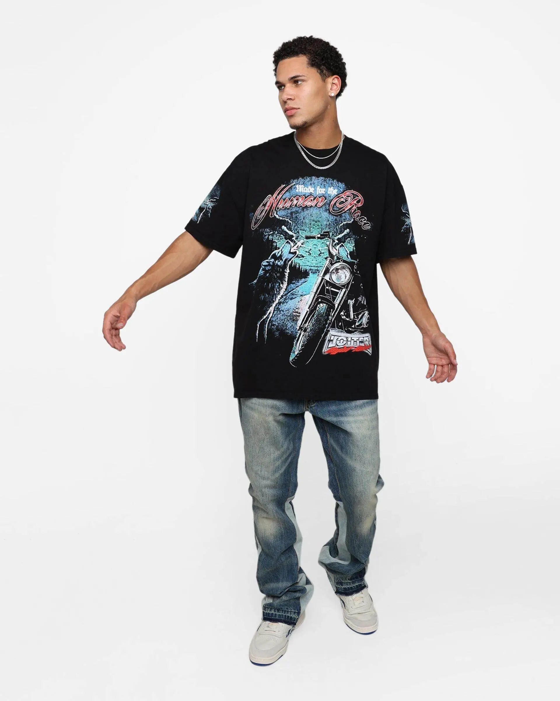 Loiter Midnight Route T-Shirt - Black - BLVD