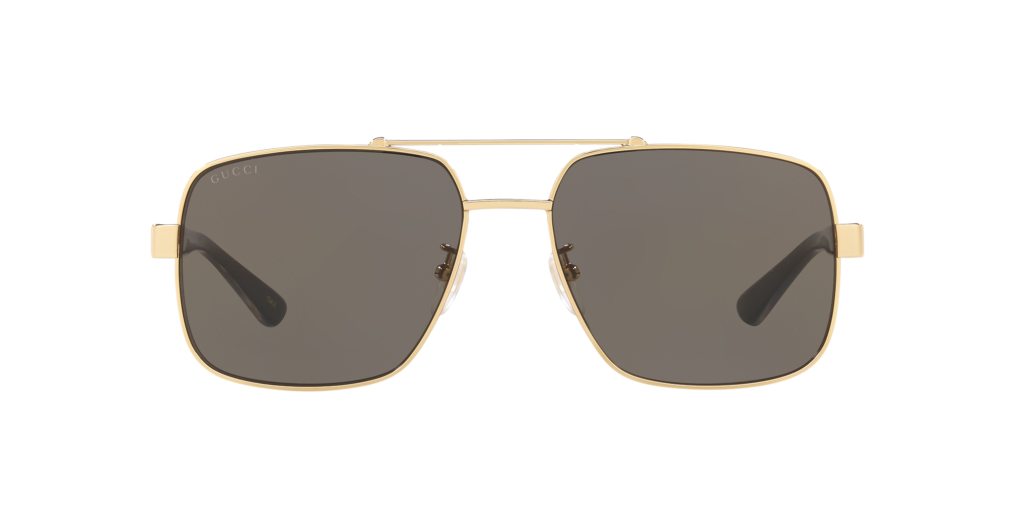 Gucci GG0529S Gold- Men Luxury Sunglasses Grey Lens Gucci
