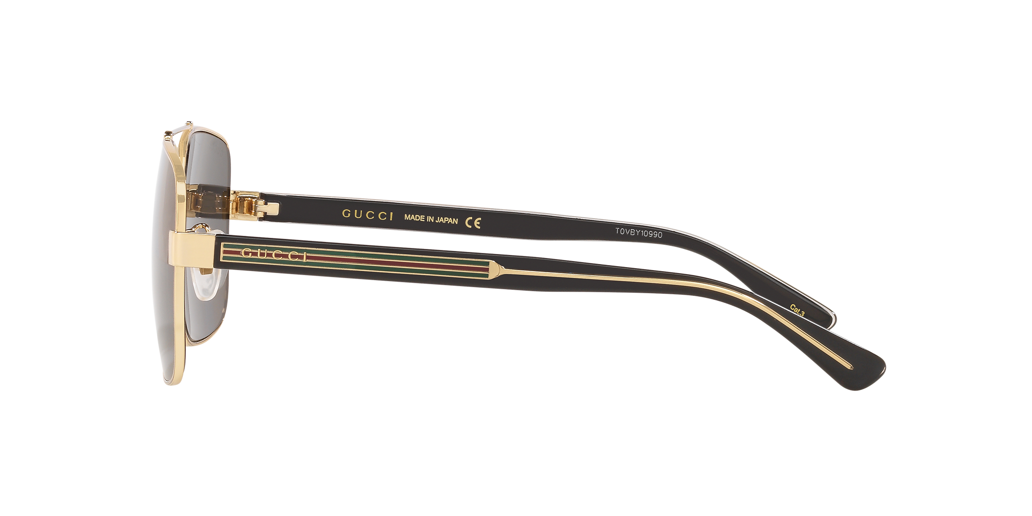 Gucci GG0529S Gold- Men Luxury Sunglasses Grey Lens Gucci