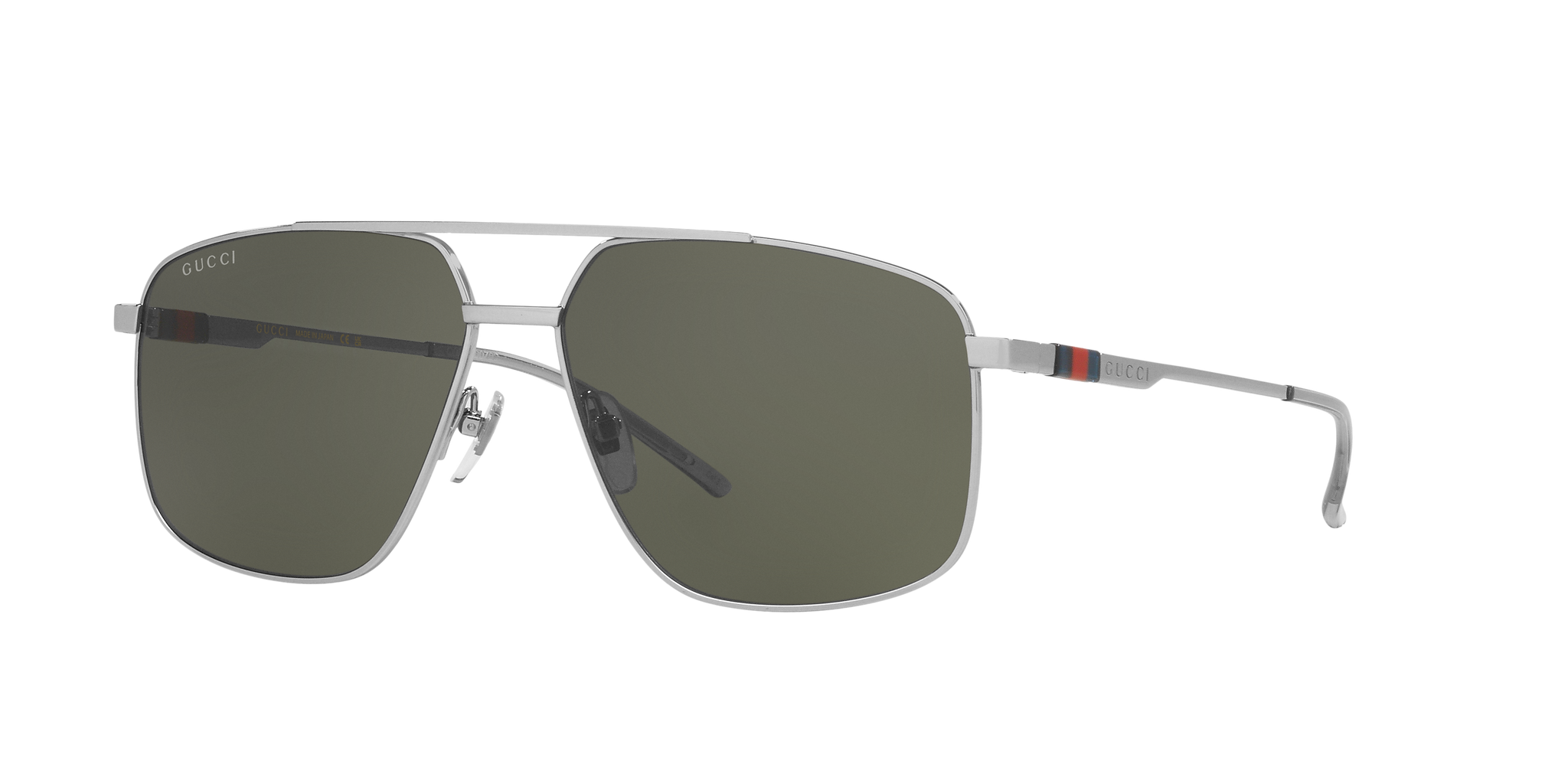 Gucci GG1676S Silver - Men Luxury Sunglasses Grey Lens Gucci