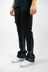 Rebel Minds One Stripe Stacked Track Pants - Black / Charcoal - BLVD