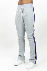 Rebel Minds Stacked Fleece W/ Taping Pants - Grey - BLVD