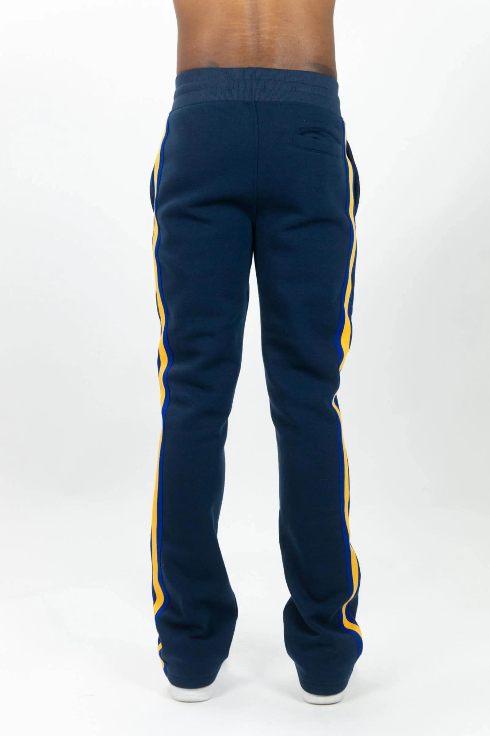 Rebel Minds Stacked Fleece W/ Taping Pants - Navy - BLVD