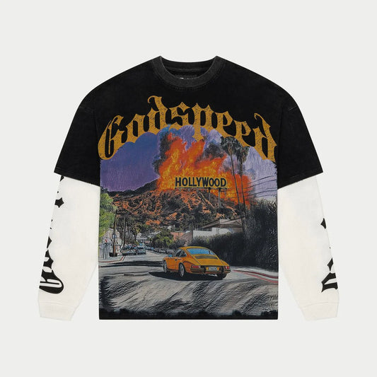 Godspeed - Los Scandalous Layered L/S Tee - Black