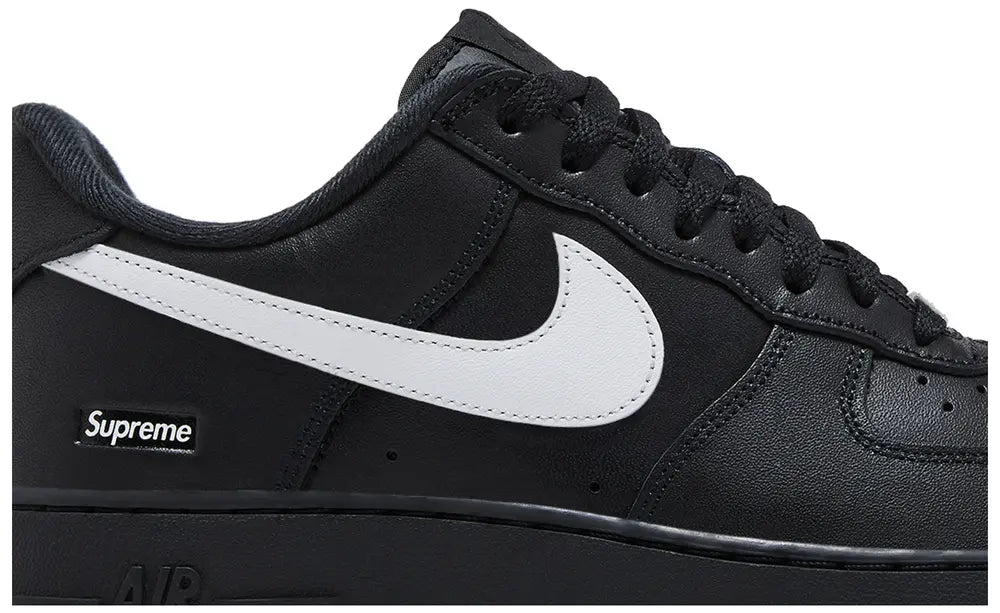 Nike Supreme x Air Force 1 Low 'Box Logo - Black White Sneakers