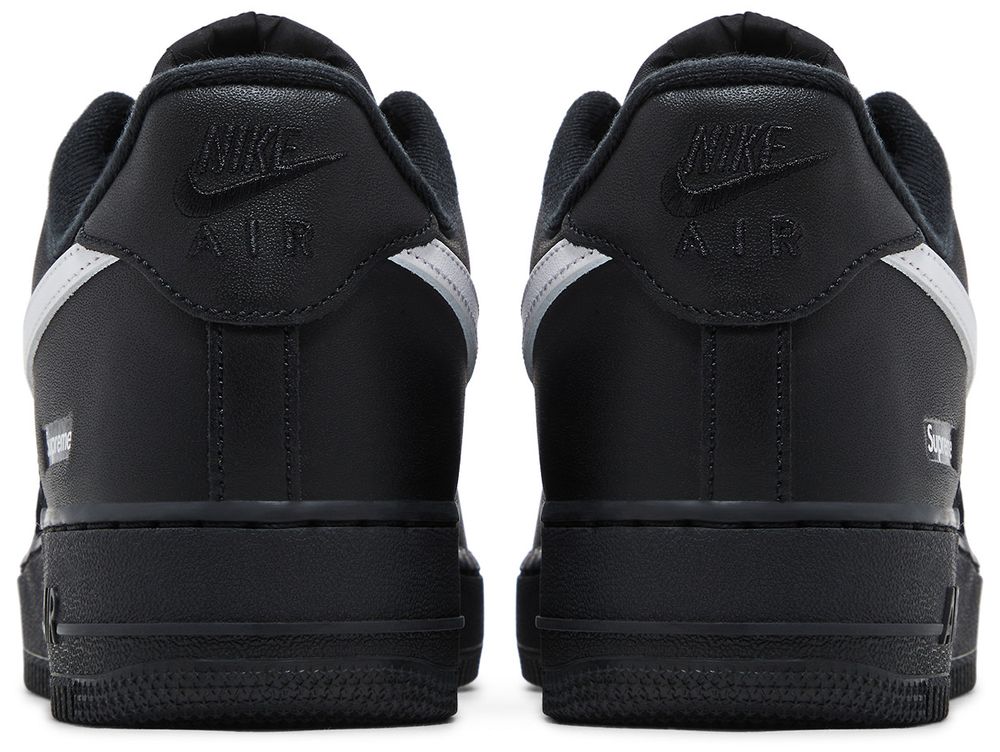 Nike Supreme x Air Force 1 Low 'Box Logo - Black White Sneakers