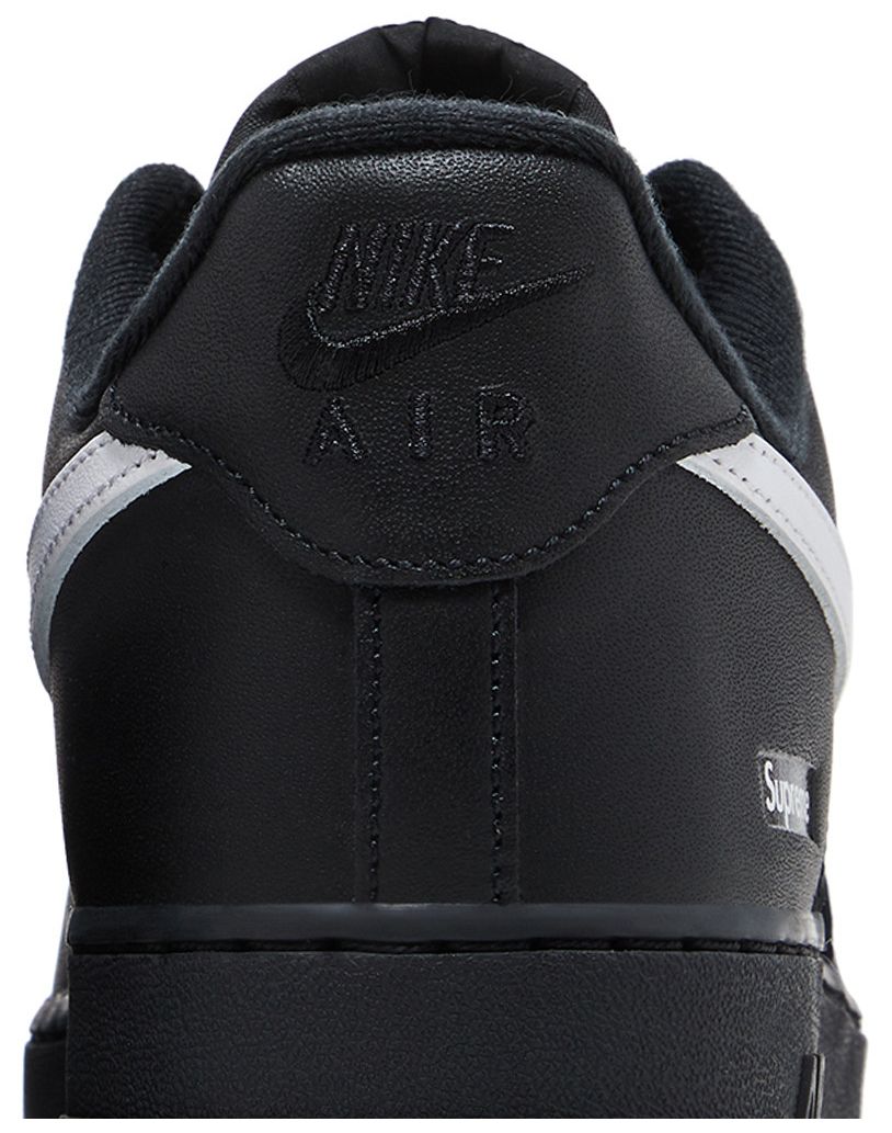 Nike Supreme x Air Force 1 Low 'Box Logo - Black White Sneakers