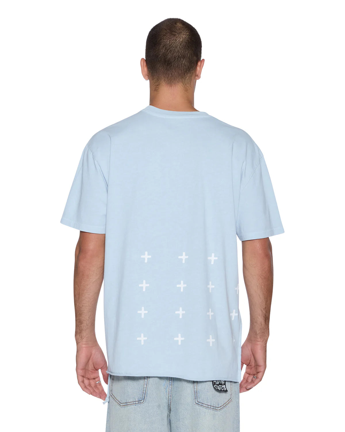 Ksubi - Last Summer Biggie Ss Tee - Blue Mist KSUBI
