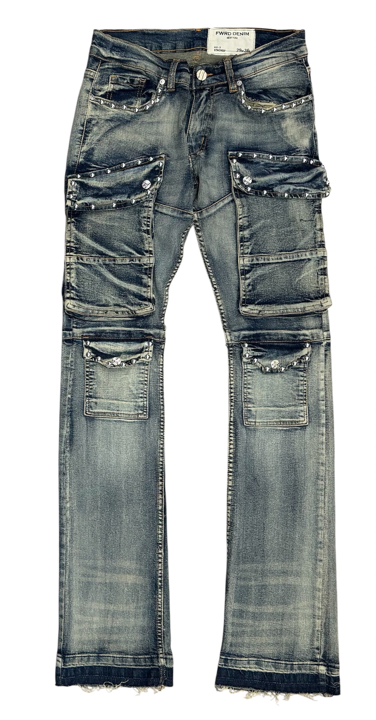 Fwrd Denim - Men Decked Out Stacked Jeans - Lt Tint FWRD